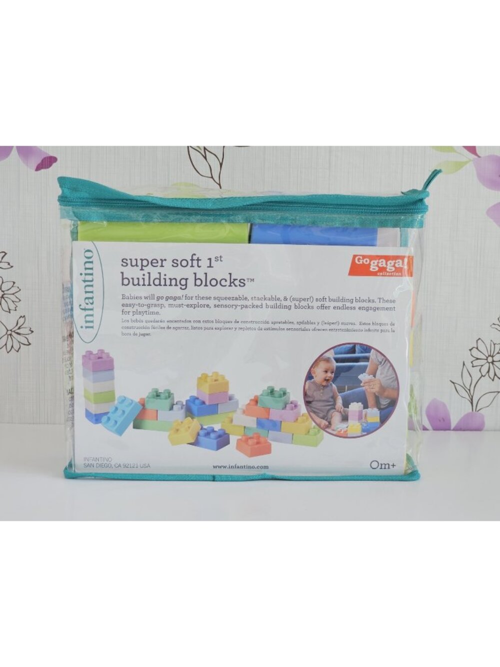 Infantino Super Soft Baby 1st Building Blocks, New In Package